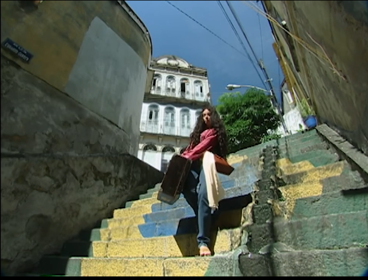 Jade with suitcase