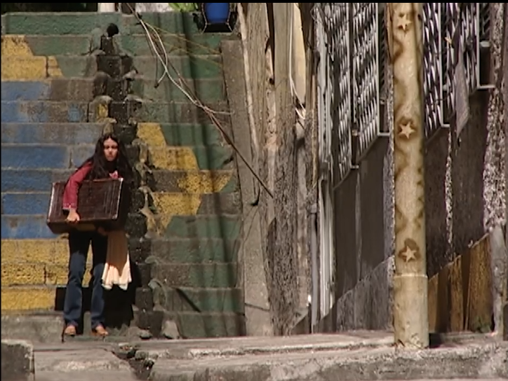 Jade with suitcase