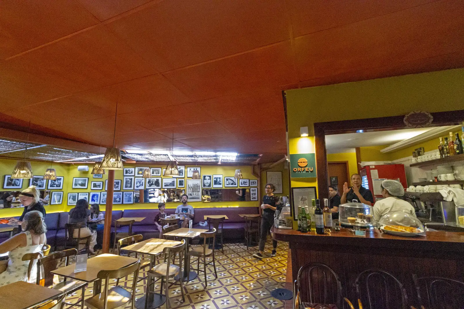 Cafe Severino inside Livraria Argumento bookstore in Leblon, Rio de Janeiro