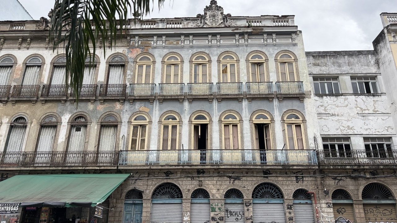 Gafieira Estudantina Musical - fachada historica, Praca Tiradentes, Rio de Janeiro