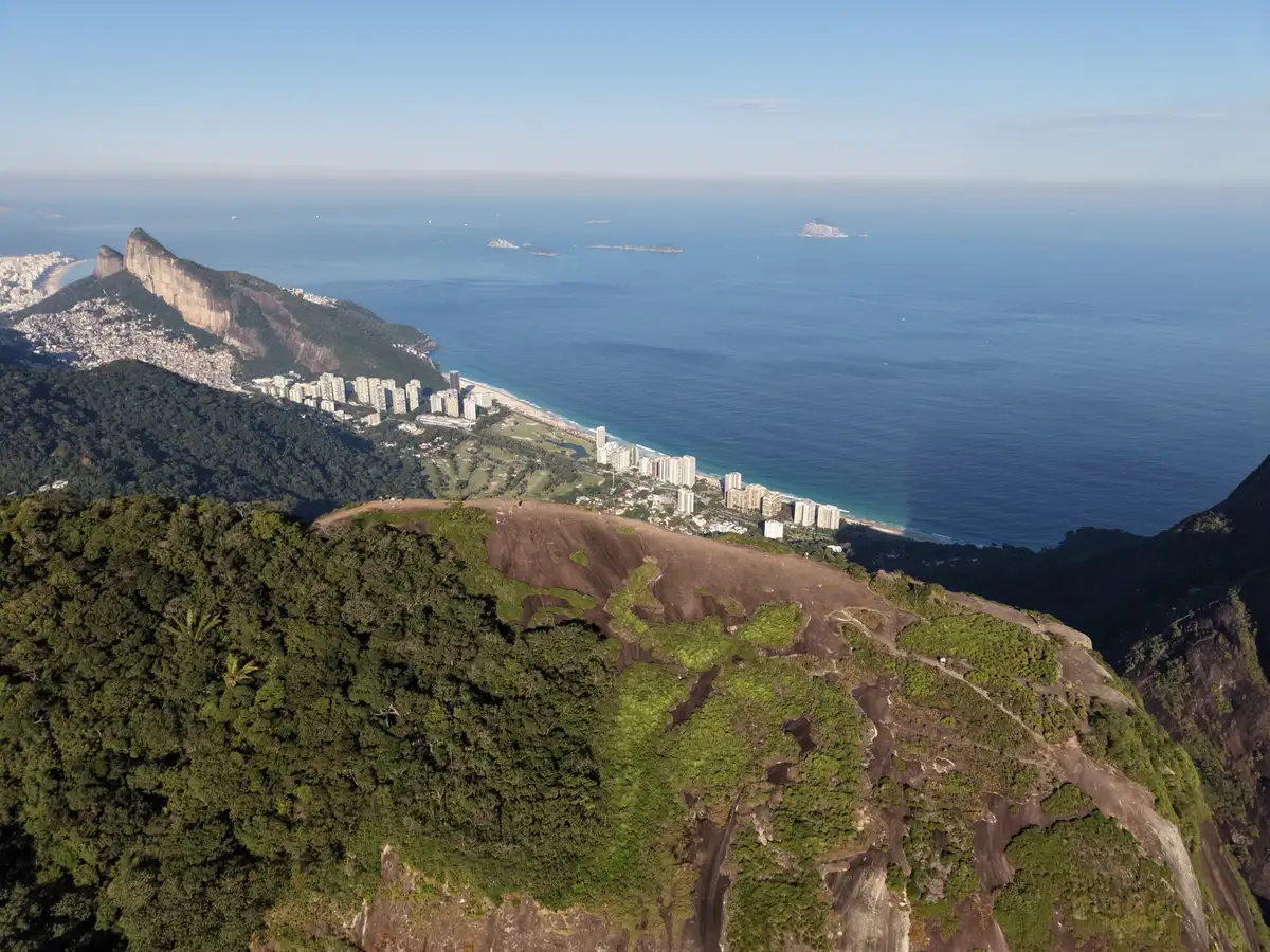 Pedra Bonita summit overlooking São Conrado and the Rio de Janeiro coast