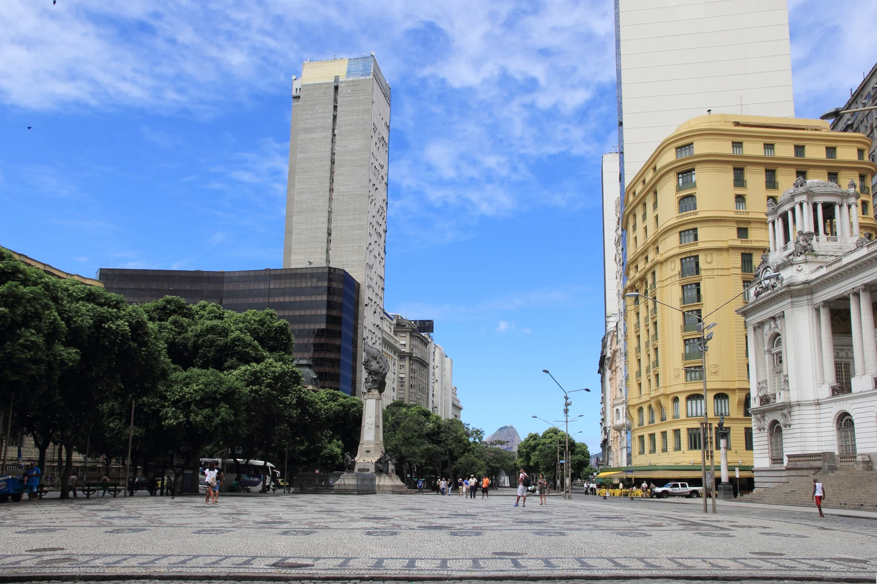 Praça Floriano and Cinelândia in downtown Rio de Janeiro