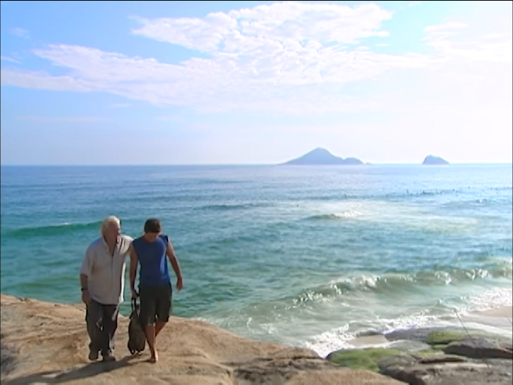 Odete, Dr. Albieri and Léo at Pedra da Macumba