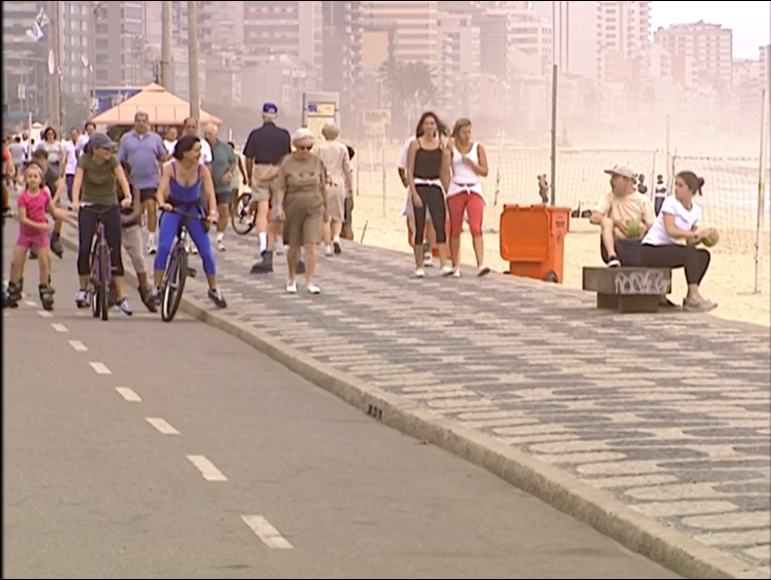 Helena goes to Leblon beach