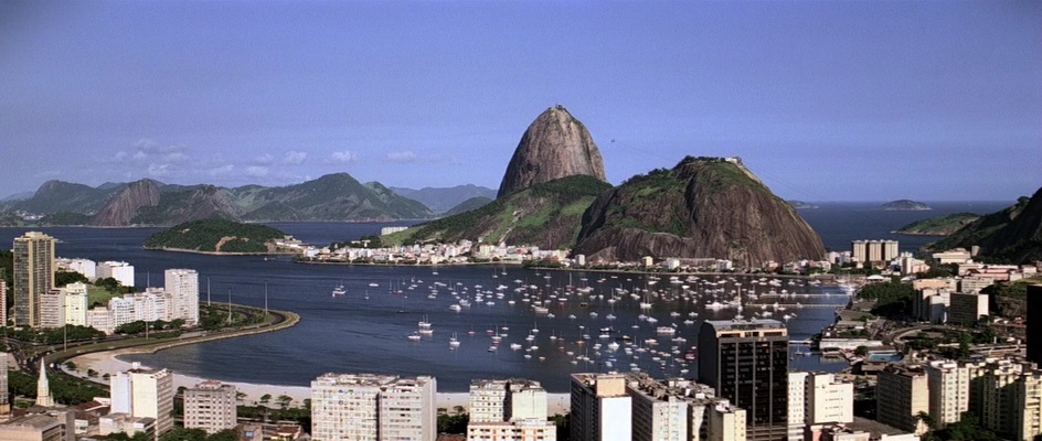 Panoramic view of Sugarloaf Mountain and Guanabara Bay