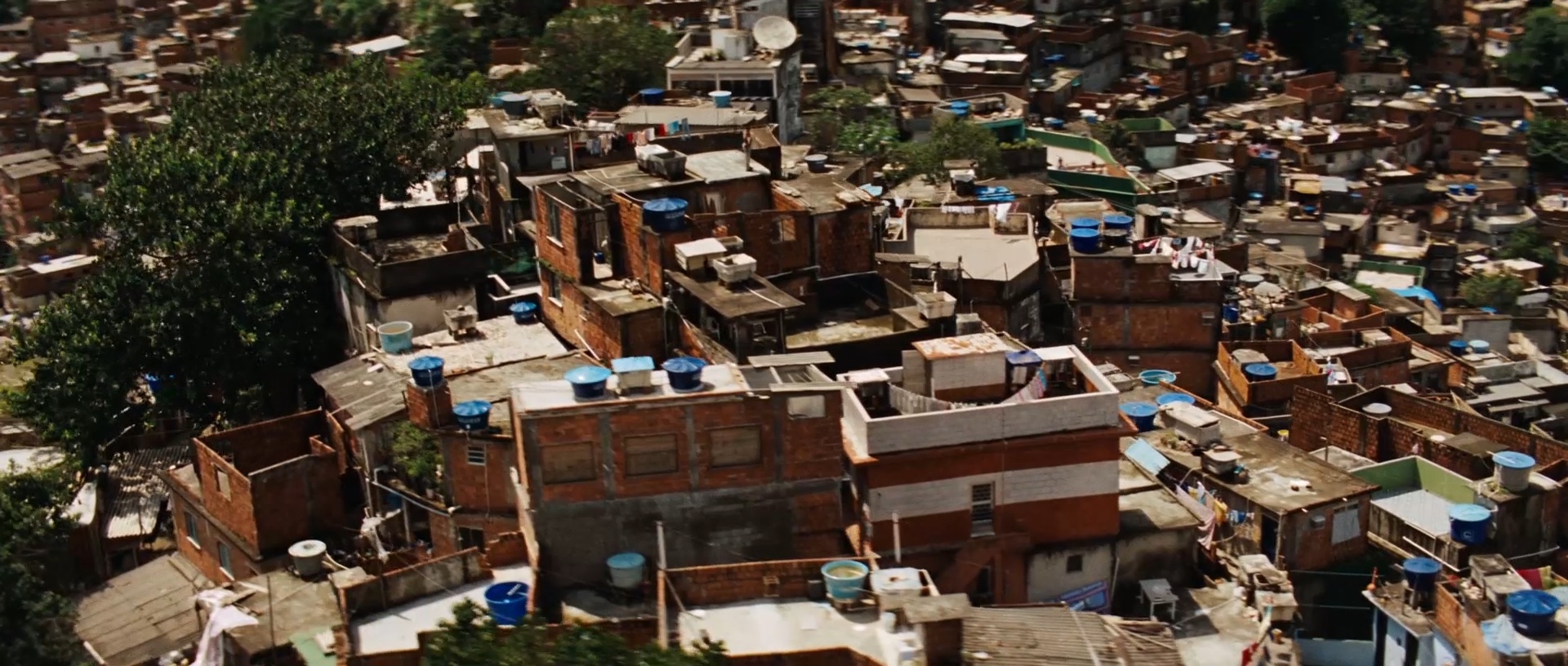Aerial view of the Tavares Bastos rooftops