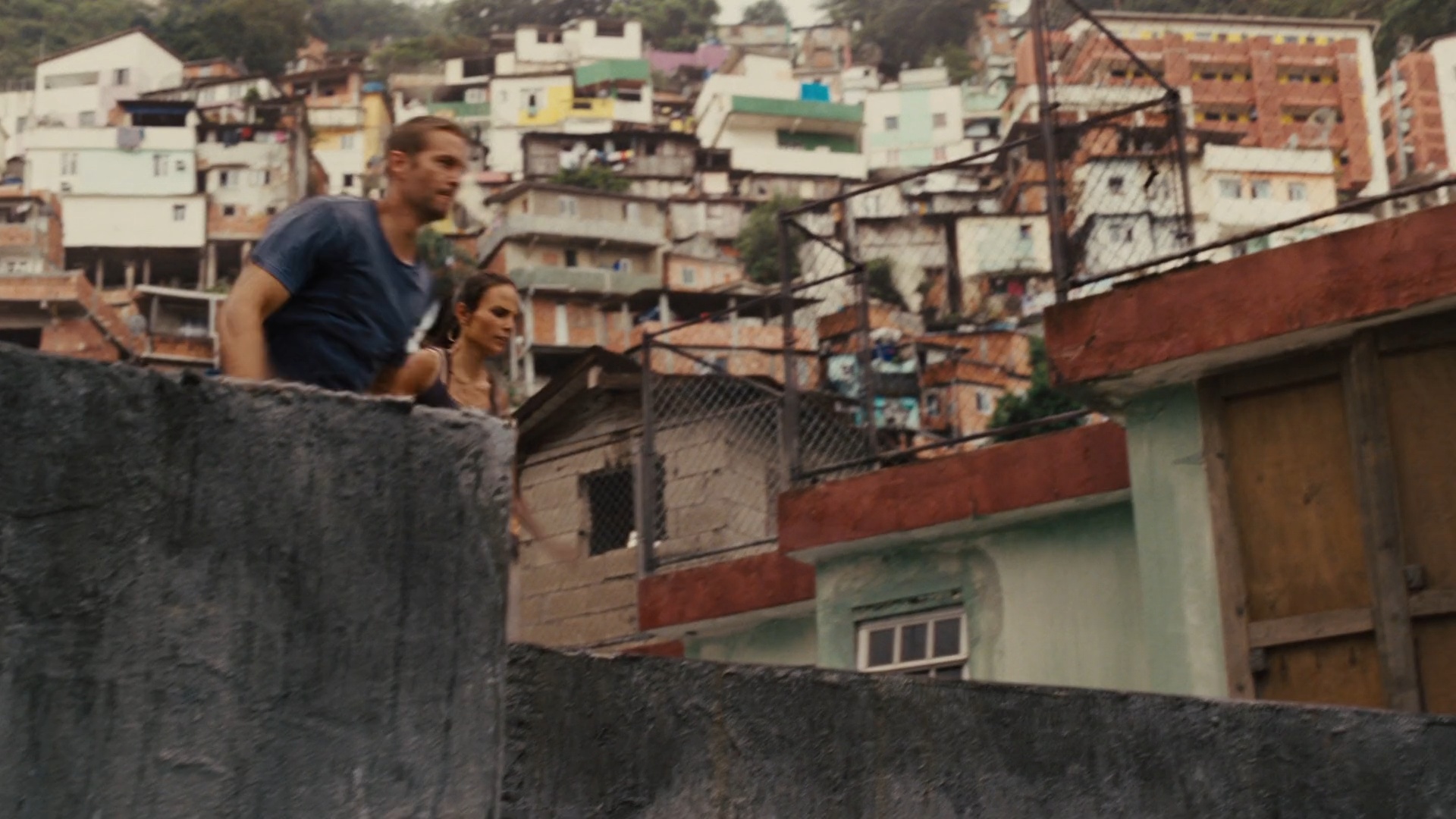 Favela chase with Santa Marta as the on-screen Rio setting